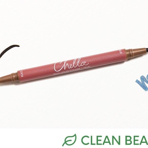 New CHELLA Dual Liquid Eyeliner Pearl in Pearl Black & Pearl Blue - Picture 2 of 12